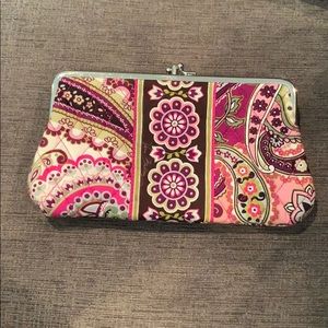 Vera Bradley Two Compartment Snap Clutch